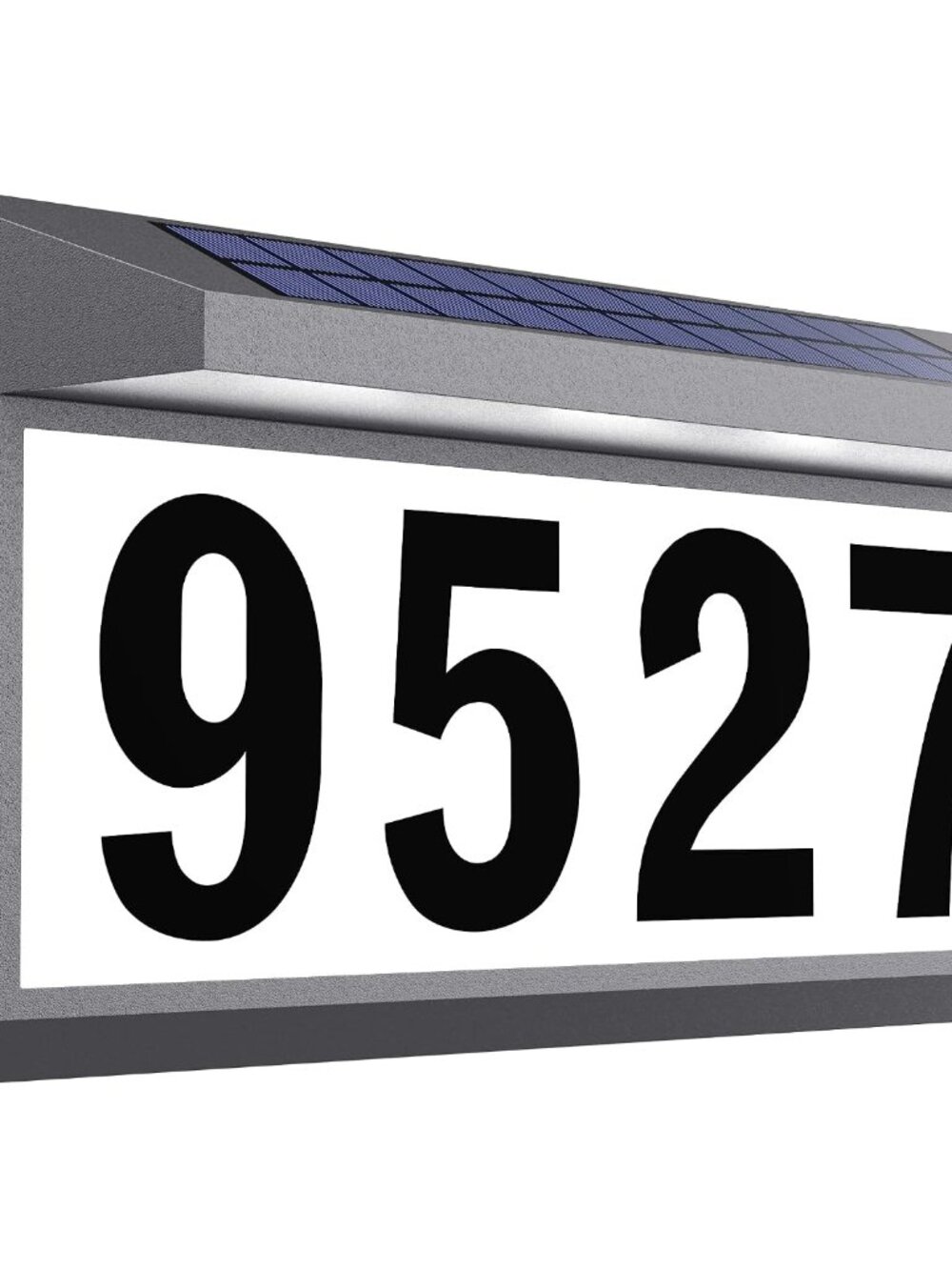 Solar Address Sign, Lighted Address Numbers Outdoor Waterproof, Illuminated LED